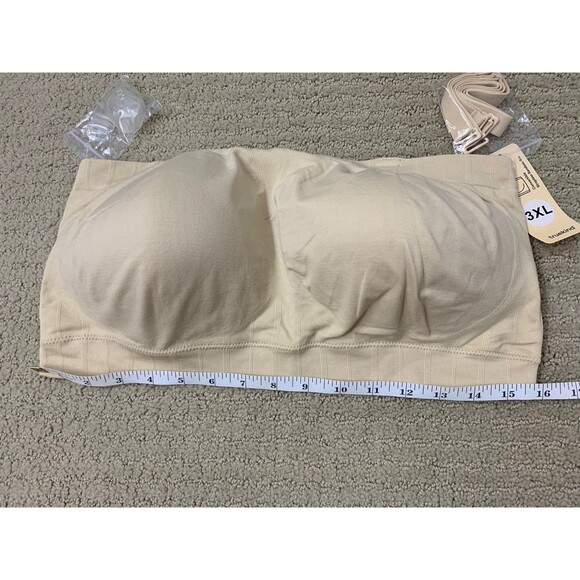 Truekind Bandeau Convertible Strapless Set of 2 Wireless Seamless Bra 3XL NEW - Picture 7 of 9
